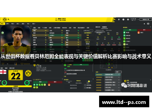 从世俱杯数据看贝林厄姆全能表现与关键价值解析比赛影响与战术意义 从世俱杯数据看贝林厄姆全能表现与关键价值解析比赛影响与战术意义